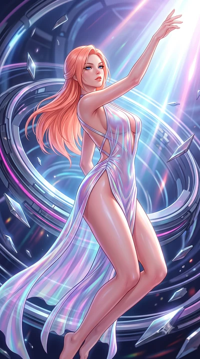 score_9, masterpiece, best quality, ultra-detailed, high-budget anime keyframe, semi-realistic 3D game render, editorial fashion photography, tasteful artistic composition, Japanese woman. close-up cowboy shot from the waist and thighs up, the charac