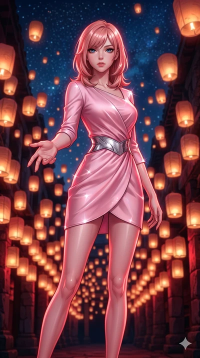 score_9, masterpiece, best quality, ultra-detailed, high-budget anime keyframe, editorial fashion photography, tasteful artistic composition, Japanese woman. cowboy shot from the thighs up, character and outfit filling the frame for maximum editorial