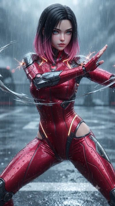 score_9, masterpiece, best quality, ultra-detailed, high-budget anime keyframe, editorial fashion photography, tasteful artistic composition, Korean woman. close-up cowboy shot from the waist and thighs up, the character dominates the composition, fi