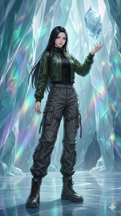 score_9, masterpiece, best quality, ultra-detailed, high-budget anime keyframe, editorial fashion photography, tasteful artistic composition, Korean woman. low angle full-body shot from head to toe showing her feet, filling the entire 9:16 vertical f