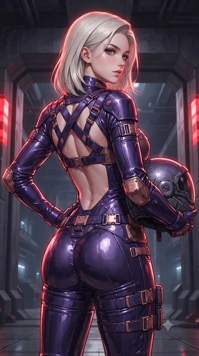score_9, masterpiece, best quality, ultra-detailed, high-budget anime keyframe, editorial fashion photography, tasteful artistic composition, Caucasian woman. close-up cowboy shot from the waist and thighs up, the character dominates the composition,