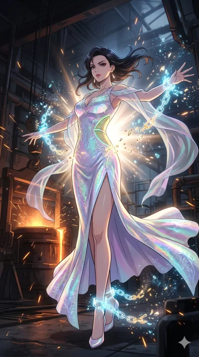 score_9, masterpiece, best quality, ultra-detailed, High-budget Anime Keyframe, vibrant colors, fluid line-art, expressive lighting, cinematic composition, Ufotable-style visual effects, top-tier animation quality, Japanese woman with delicate and el