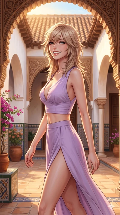 score_9, masterpiece, best quality, ultra-detailed, high-budget anime keyframe, editorial fashion photography, tasteful artistic composition, Japanese woman. cowboy shot from the thighs up, character and outfit filling the frame for maximum editorial