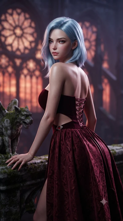 score_9, masterpiece, best quality, ultra-detailed, high-budget anime keyframe, editorial fashion photography, tasteful artistic composition, Korean woman. close-up cowboy shot from the waist and thighs up, the character dominates the composition, fi