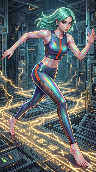 score_9, masterpiece, best quality, ultra-detailed, high-budget anime keyframe, editorial fashion photography, tasteful artistic composition, Japanese woman. low angle full-body shot from head to toe showing her feet, filling the entire 9:16 vertical