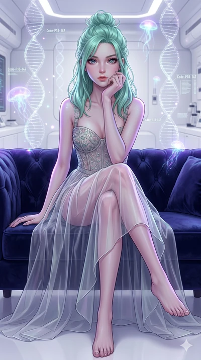 score_9, masterpiece, best quality, ultra-detailed, high-budget anime keyframe, editorial fashion photography, tasteful artistic composition, Japanese woman. cowboy shot from the thighs up, character and outfit filling the frame for maximum editorial
