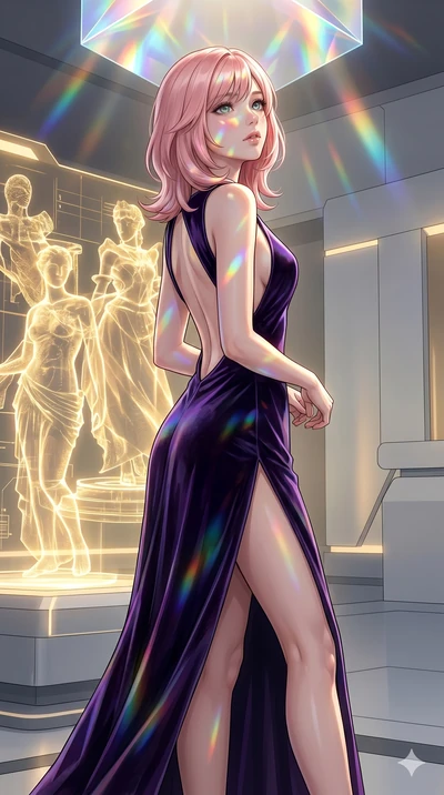 score_9, masterpiece, best quality, ultra-detailed, high-budget anime keyframe, editorial fashion photography, tasteful artistic composition, Japanese woman. cowboy shot from the thighs up, character and outfit filling the frame for maximum editorial