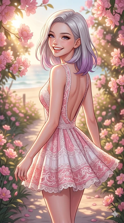 score_9, masterpiece, best quality, ultra-detailed, high-budget anime keyframe, editorial fashion photography, tasteful artistic composition, Caucasian woman, strictly human ears. cowboy shot from the thighs up, character and outfit filling the frame