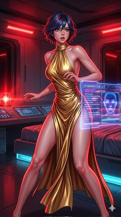 score_9, masterpiece, best quality, ultra-detailed, high-budget anime keyframe, editorial fashion photography, tasteful artistic composition, Korean woman. cowboy shot from the thighs up, character and outfit filling the frame for maximum editorial p
