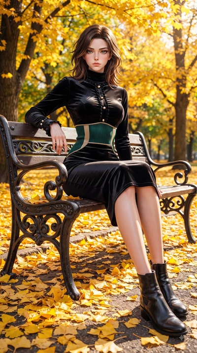 score_9, masterpiece, best quality, ultra-detailed, high-budget anime keyframe, editorial fashion photography, tasteful artistic composition, Korean woman. low angle full-body shot from head to toe showing her feet, filling the entire 9:16 vertical f