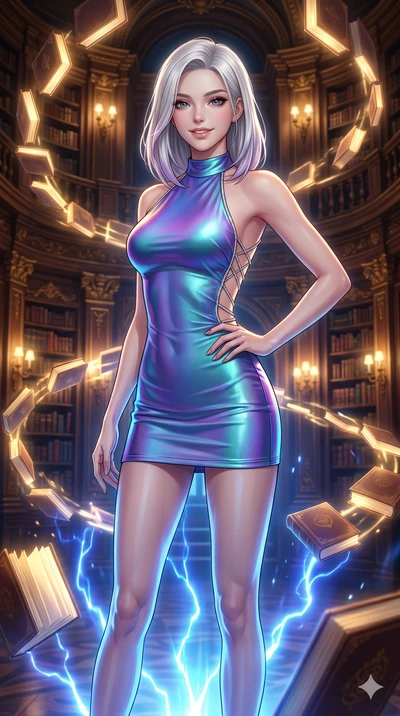score_9, masterpiece, best quality, ultra-detailed, high-budget anime keyframe, editorial fashion photography, tasteful artistic composition, Caucasian woman, strictly human ears. cowboy shot from the thighs up, character and outfit filling the frame