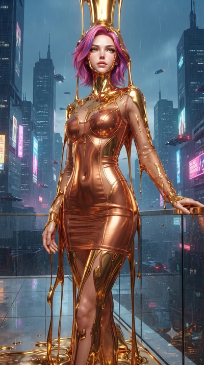 score_9, masterpiece, best quality, ultra-detailed, High-budget Anime Keyframe, editorial fashion photography, tasteful artistic composition, realistic cosplay photography, Caucasian woman, strictly human ears. Low angle cowboy shot filling the entir