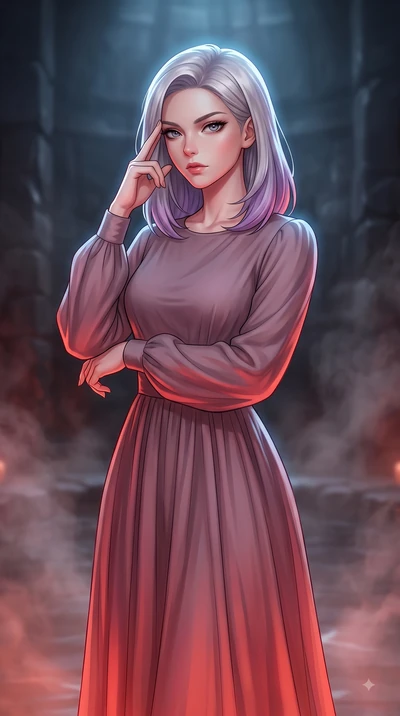 score_9, masterpiece, best quality, ultra-detailed, high-budget anime keyframe, editorial fashion photography, tasteful artistic composition, Caucasian woman woman. close-up cowboy shot from the waist and thighs up, the character dominates the compos