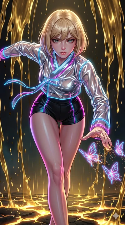 score_9, masterpiece, best quality, ultra-detailed, high-budget anime keyframe, editorial fashion photography, tasteful artistic composition, Japanese woman. upper body close-up from the thighs up, character filling the screen for maximum presence. l