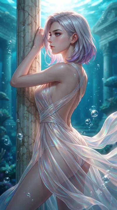 score_9, masterpiece, best quality, ultra-detailed, high-budget anime keyframe, editorial fashion photography, tasteful artistic composition, Caucasian woman. close-up cowboy shot from the waist and thighs up, the character dominates the composition,