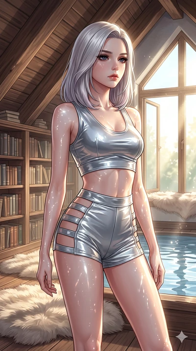 score_9, masterpiece, best quality, ultra-detailed, high-budget anime keyframe, editorial fashion photography, tasteful artistic composition, Caucasian woman, strictly human ears. cowboy shot from the thighs up, character and outfit filling the frame