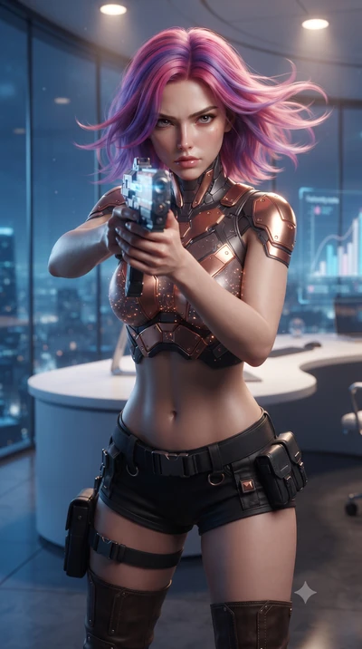 score_9, masterpiece, best quality, ultra-detailed, high-budget anime keyframe, editorial fashion photography, tasteful artistic composition, realistic cosplay photography, Caucasian woman, strictly human ears. close-up cowboy shot from the waist and