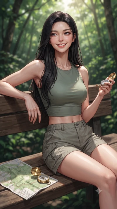 score_9, masterpiece, best quality, ultra-detailed, high-budget anime keyframe, editorial fashion photography, tasteful artistic composition, Korean woman. close-up cowboy shot from the waist and thighs up, the character dominates the composition, fi