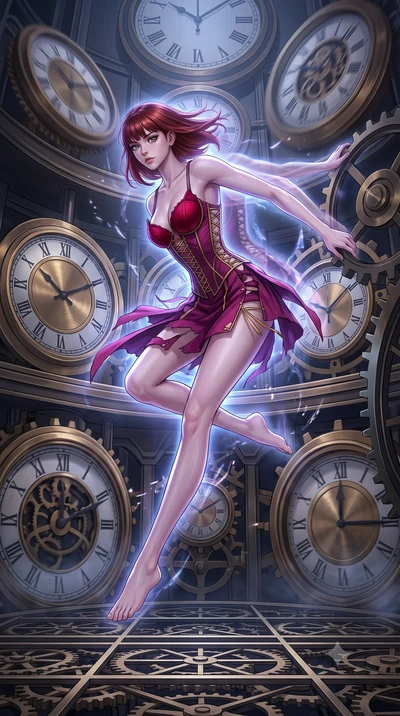 score_9, masterpiece, best quality, ultra-detailed, high-budget anime keyframe, editorial fashion photography, tasteful artistic composition, Caucasian woman, strictly human ears. low angle full-body shot from head to toe showing her feet, filling th