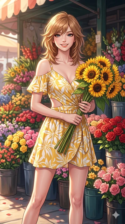 score_9, masterpiece, best quality, ultra-detailed, high-budget anime keyframe, editorial fashion photography, tasteful artistic composition, Korean woman. cowboy shot from the thighs up, character and outfit filling the frame for maximum editorial p