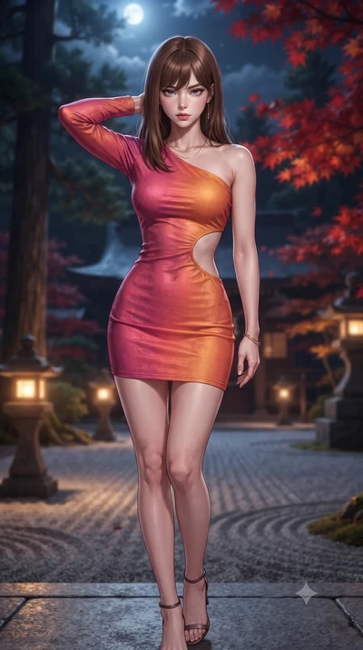 score_9, masterpiece, best quality, ultra-detailed, high-budget anime keyframe, editorial fashion photography, tasteful artistic composition, Korean woman. close-up cowboy shot from the waist and thighs up, the character dominates the composition, fi