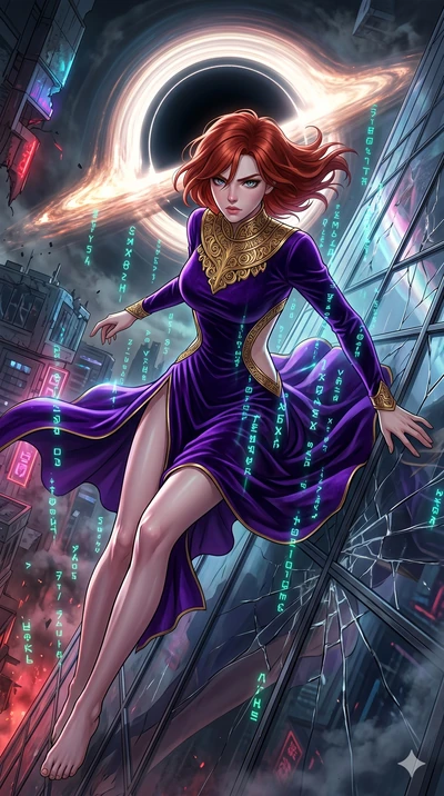 score_9, masterpiece, best quality, ultra-detailed, Set A: High-budget Anime Keyframe, Caucasian (human ears) woman. Upper body close-up from the thighs up, character filling the screen for maximum presence. Theme: Urban Decay. sliding down a glass s