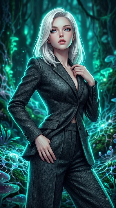 score_9, masterpiece, best quality, ultra-detailed, high-budget anime keyframe, editorial fashion photography, tasteful artistic composition, Caucasian woman woman. close-up cowboy shot from the waist and thighs up, the character dominates the compos