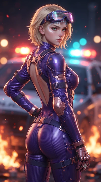 score_9, masterpiece, best quality, ultra-detailed, high-budget anime keyframe, editorial fashion photography, tasteful artistic composition, Caucasian woman. close-up cowboy shot from the waist and thighs up, the character dominates the composition,