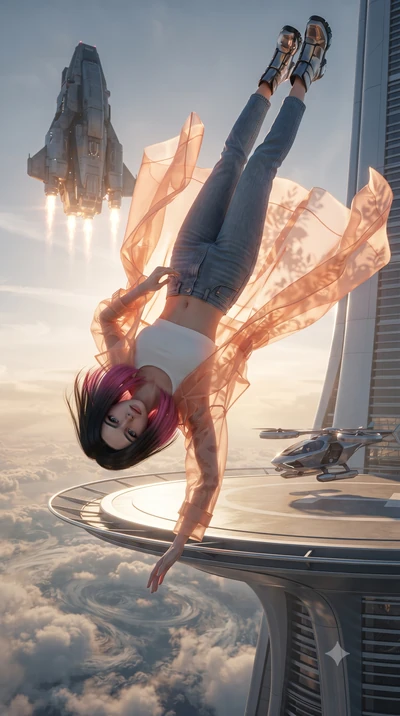 score_9, masterpiece, best quality, ultra-detailed, high-budget anime keyframe, editorial fashion photography, tasteful artistic composition, realistic cosplay photography, Korean woman. low angle full-body shot from head to toe showing her feet, fil