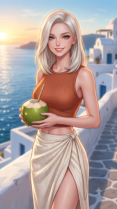 score_9, masterpiece, best quality, ultra-detailed, high-budget anime keyframe, editorial fashion photography, tasteful artistic composition, Caucasian woman. close-up cowboy shot from the waist and thighs up, the character dominates the composition,