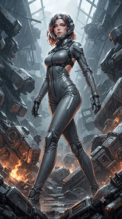 score_9, masterpiece, best quality, ultra-detailed, high-budget anime keyframe, editorial fashion photography, tasteful artistic composition, Korean woman. low angle full-body shot from head to toe showing her feet, filling the entire 9:16 vertical f