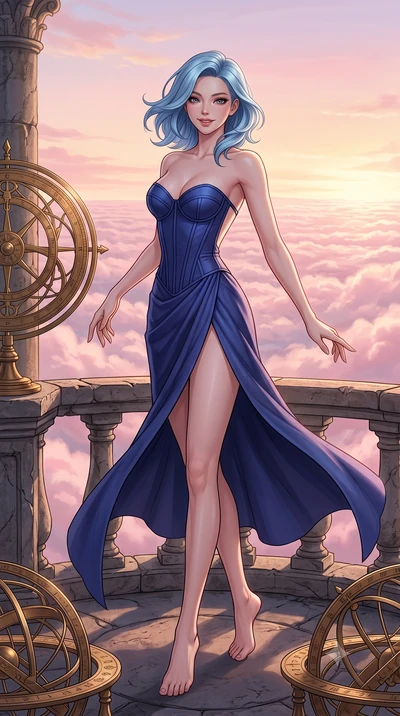 score_9, masterpiece, best quality, ultra-detailed, high-budget anime keyframe, editorial fashion photography, tasteful artistic composition, Korean woman. low angle full-body shot from head to toe showing her feet, filling the entire 9:16 vertical f
