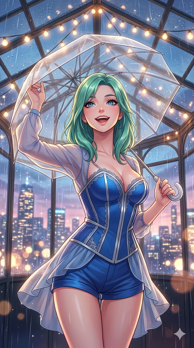 score_9, masterpiece, best quality, ultra-detailed, high-budget anime keyframe, vibrant anime aesthetic, Japanese woman. close-up cowboy shot from the waist and thighs up, the character dominates the composition, filling the frame with her large pres