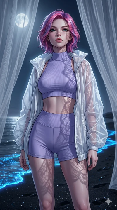score_9, masterpiece, best quality, ultra-detailed, high-budget anime keyframe, editorial fashion photography, tasteful artistic composition, Caucasian woman, strictly human ears. cowboy shot from the thighs up, character and outfit filling the frame