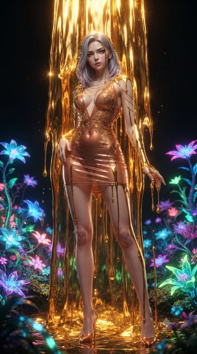 score_9, masterpiece, best quality, ultra-detailed, High-budget Anime Keyframe, editorial fashion photography, tasteful artistic composition, realistic cosplay photography, Caucasian woman, strictly human ears. Low angle cowboy shot filling the entir