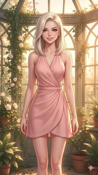 score_9, masterpiece, best quality, ultra-detailed, high-budget anime keyframe, editorial fashion photography, tasteful artistic composition, Caucasian woman, strictly human ears. cowboy shot from the thighs up, character and outfit filling the frame