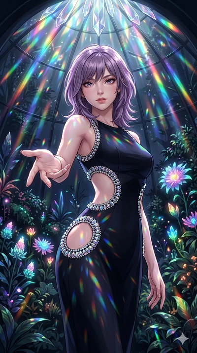 score_9, masterpiece, best quality, ultra-detailed, high-budget anime keyframe, editorial fashion photography, tasteful artistic composition, Japanese woman. cowboy shot from the thighs up, character and outfit filling the frame for maximum editorial