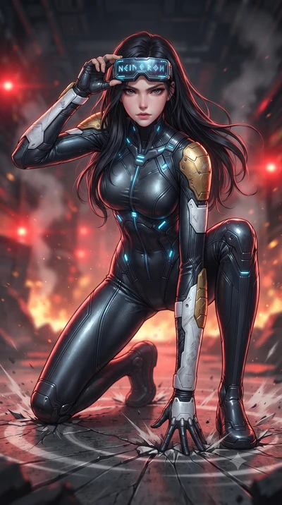score_9, masterpiece, best quality, ultra-detailed, high-budget anime keyframe, editorial fashion photography, tasteful artistic composition, Korean woman. low angle full-body shot from head to toe showing her feet, filling the entire 9:16 vertical f
