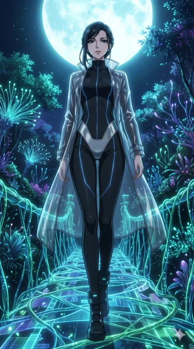 score_9, masterpiece, best quality, ultra-detailed, High-budget Anime Keyframe, vibrant colors, fluid line-art, expressive lighting, cinematic composition, Ufotable-style visual effects, top-tier animation quality, Japanese woman with delicate and el