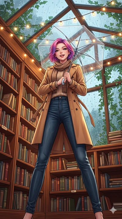 score_9, masterpiece, best quality, ultra-detailed, high-budget anime keyframe, vibrant anime aesthetic, Caucasian woman, strictly human ears. low angle full-body shot from head to toe showing her feet, filling the entire 9:16 vertical frame with her
