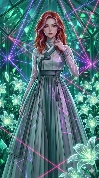 score_9, masterpiece, best quality, ultra-detailed, high-budget anime keyframe, editorial fashion photography, tasteful artistic composition, Caucasian woman, strictly human ears. cowboy shot from the thighs up, character and outfit filling the frame