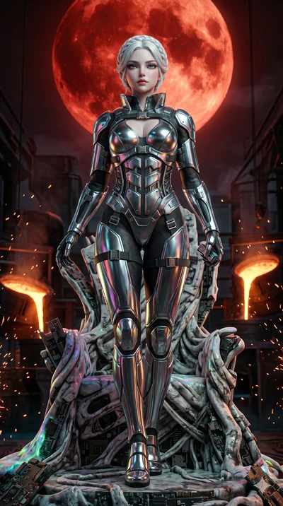 score_9, masterpiece, best quality, ultra-detailed, Photorealistic 8k CG, masterpiece, hyper-realistic SSS skin texture, cinematic ray-tracing, every pore and strand of hair rendered with extreme precision, 8k resolution, Korean woman with idol-like 