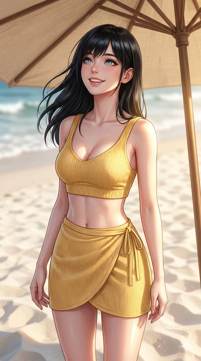 score_9, masterpiece, best quality, ultra-detailed, high-budget anime keyframe, editorial fashion photography, tasteful artistic composition, Caucasian woman, strictly human ears. cowboy shot from the thighs up, character and outfit filling the frame