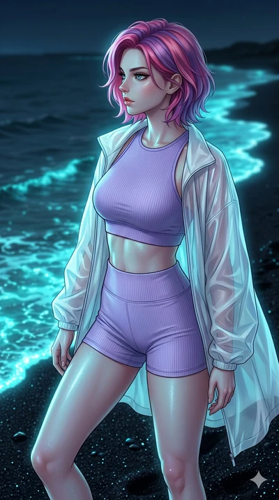 score_9, masterpiece, best quality, ultra-detailed, high-budget anime keyframe, editorial fashion photography, tasteful artistic composition, Caucasian woman, strictly human ears. cowboy shot from the thighs up, character and outfit filling the frame