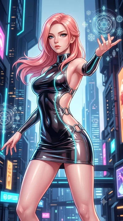 score_9, masterpiece, best quality, ultra-detailed, high-budget anime keyframe, semi-realistic 3D game render, editorial fashion photography, tasteful artistic composition, Japanese woman. close-up cowboy shot from the waist and thighs up, the charac