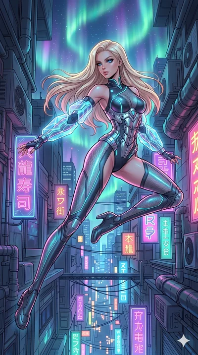 score_9, masterpiece, best quality, ultra-detailed, high-budget anime movie keyframe, cinematic anime lighting, intricate line art, Caucasian (strictly human ears) anime girl. Dynamic full-body shot stretching the vertical silhouette across the 9:16 
