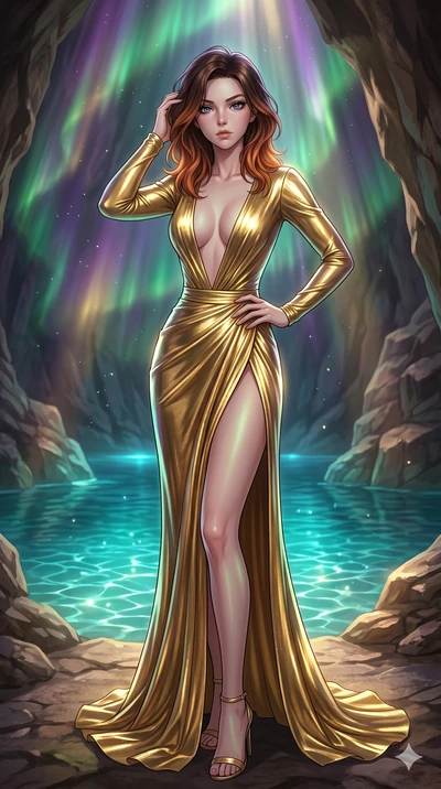 score_9, masterpiece, best quality, ultra-detailed, high-budget anime keyframe, editorial fashion photography, tasteful artistic composition, Korean woman. cowboy shot from the thighs up, character and outfit filling the frame for maximum editorial p