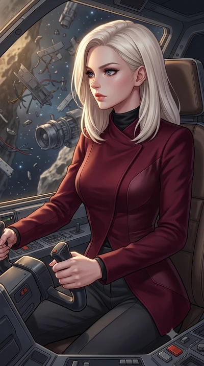 score_9, masterpiece, best quality, ultra-detailed, high-budget anime keyframe, editorial fashion photography, tasteful artistic composition, Caucasian woman, strictly human ears. close-up cowboy shot from the waist and thighs up, the character domin