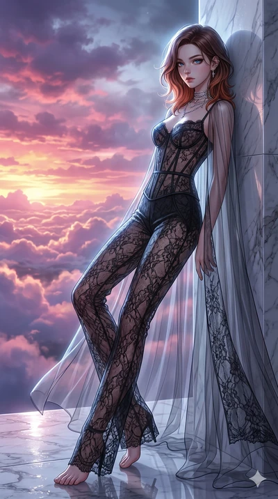 score_9, masterpiece, best quality, ultra-detailed, high-budget anime keyframe, editorial fashion photography, tasteful artistic composition, Korean woman. cowboy shot from the thighs up, character and outfit filling the frame for maximum editorial p