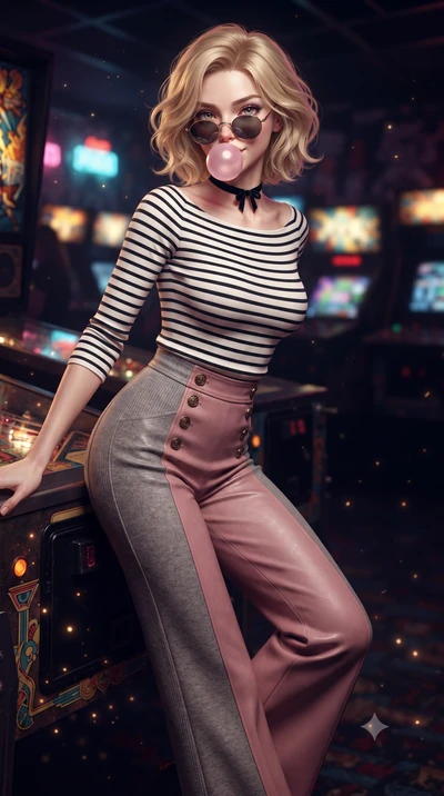 score_9, masterpiece, best quality, ultra-detailed, high-budget anime keyframe, editorial fashion photography, tasteful artistic composition, Caucasian woman. close-up cowboy shot from the waist and thighs up, the character dominates the composition,